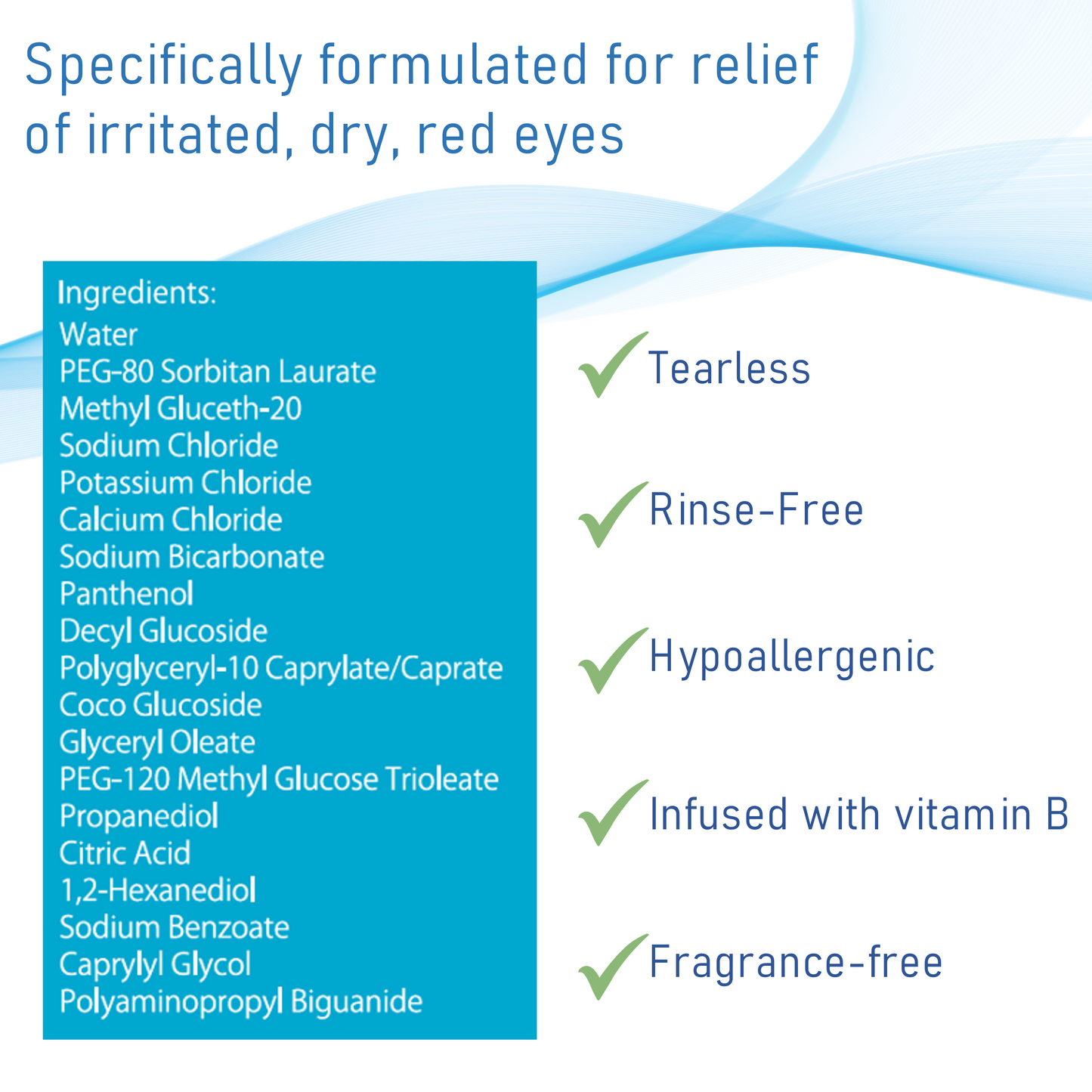 Premium No Rinse Eyelid Wipes Single Box