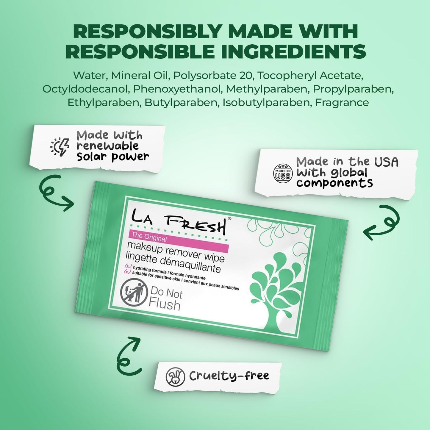 LA Fresh Makeup Remover Wipes - Resort & Hotel Favorite!