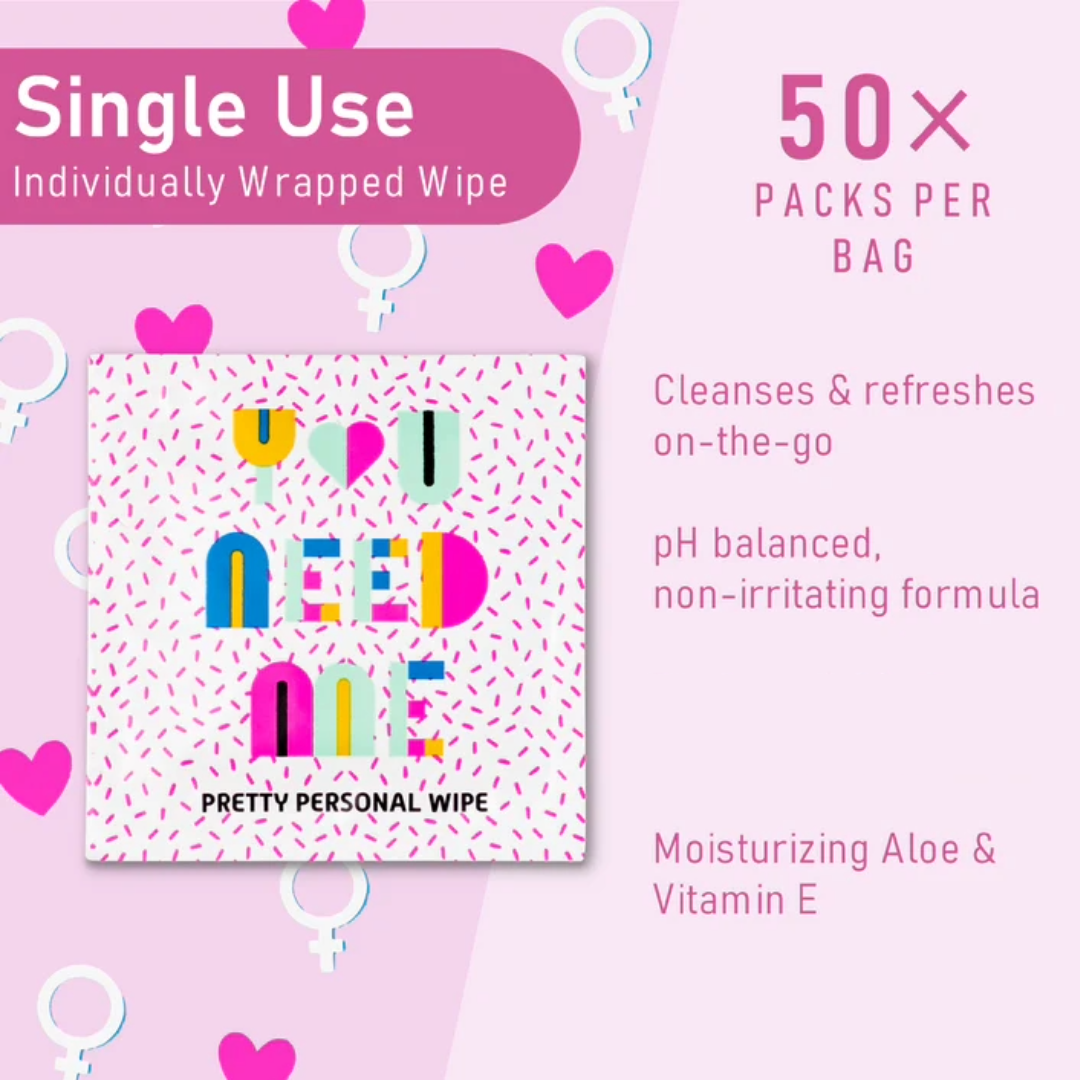 Natural Feminine Hygiene Wipes Gentle Paraben-Free Formula