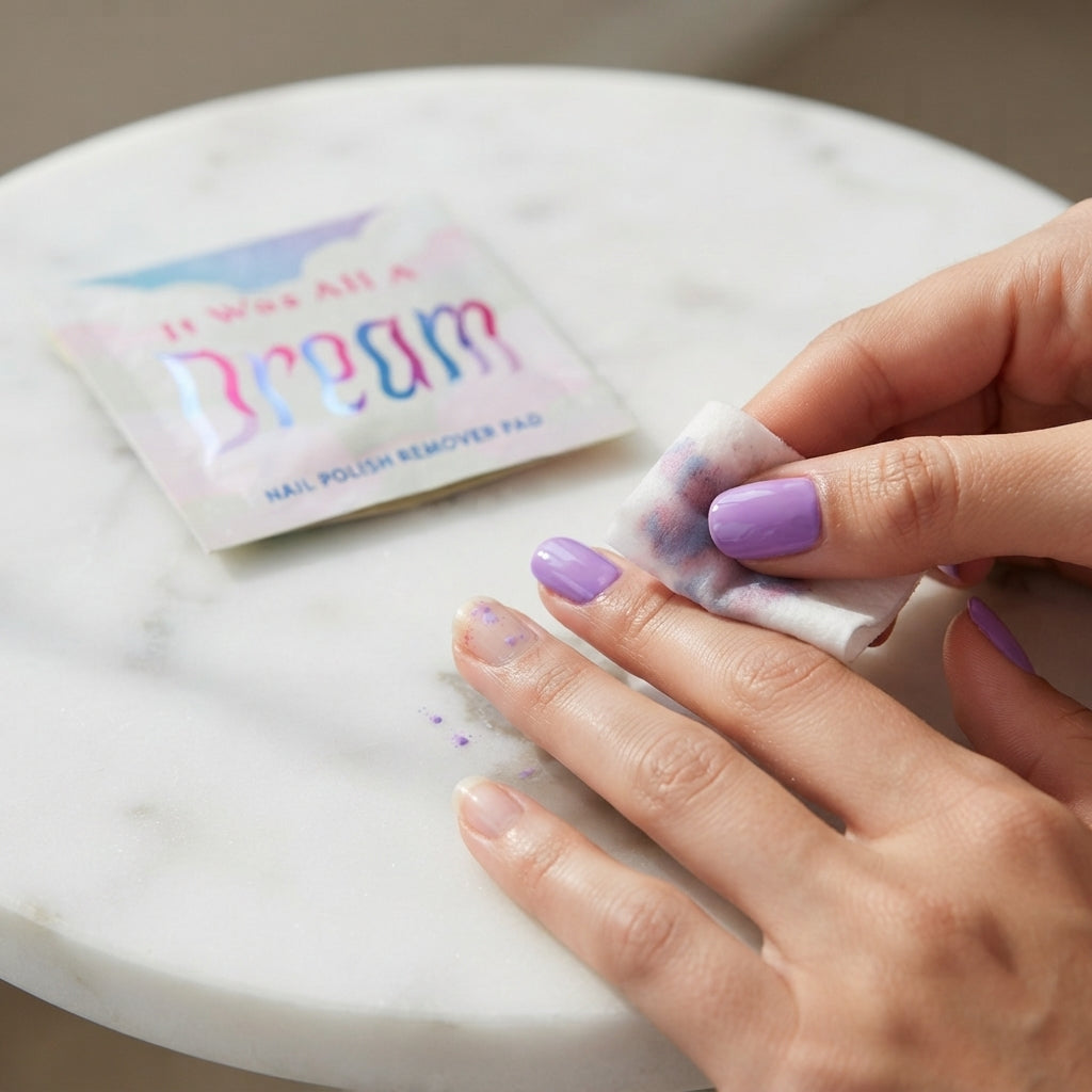 Nail Polish Remover Pad Lavender Pre-Soaked Pads