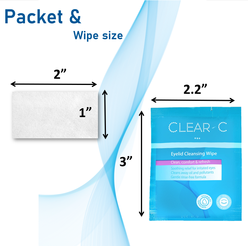 Premium No Rinse Eyelid Wipes Single Box