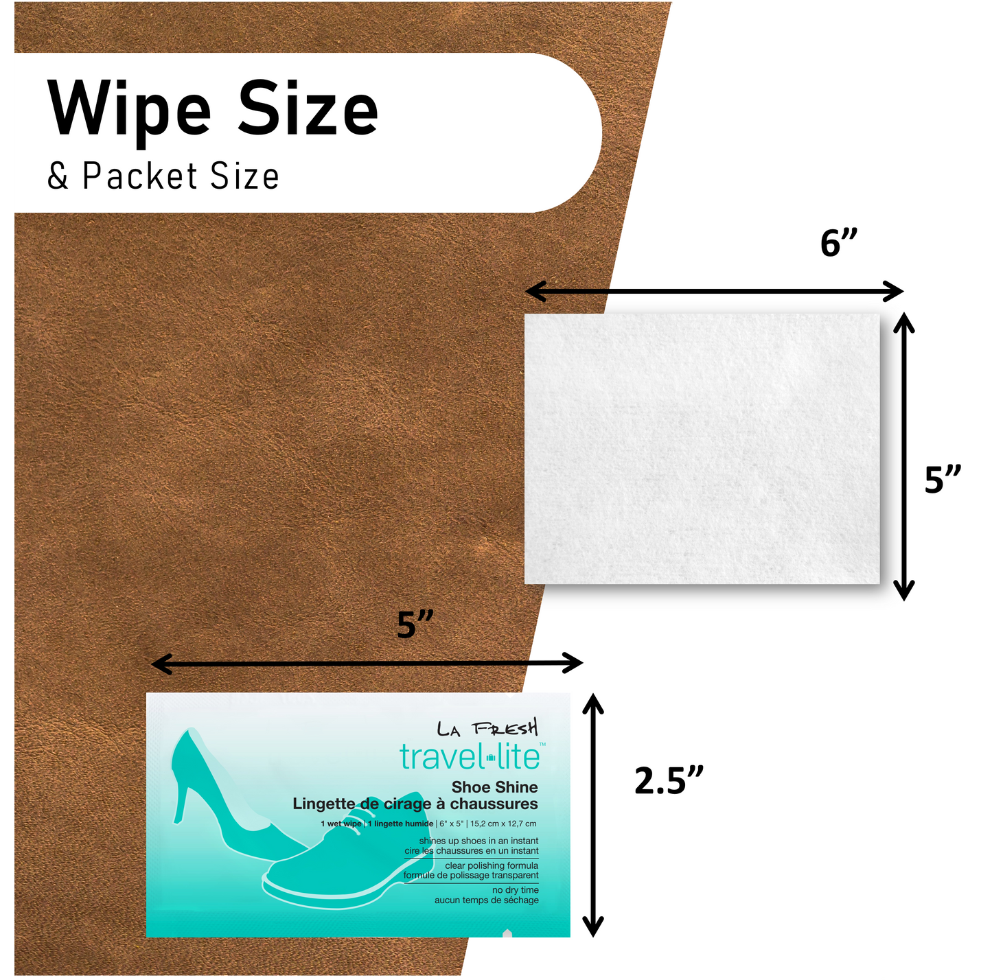 LA Fresh Shoe and Leather Wipes