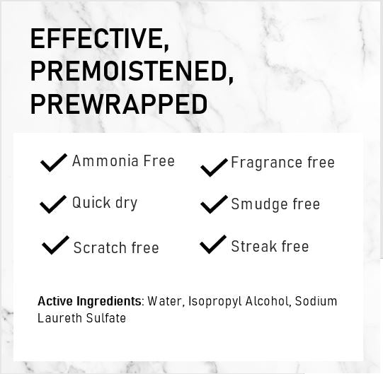 Glam Minimalist Style Hotel Lens Cleaning Wipes