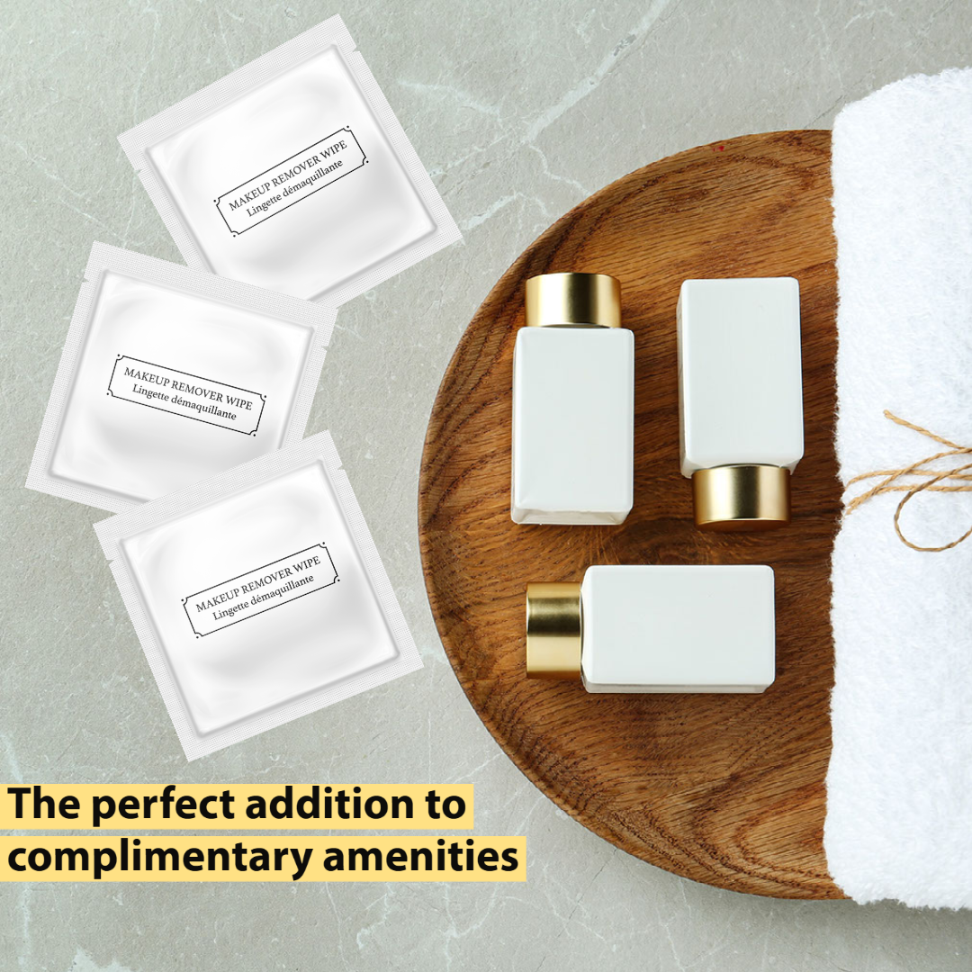 Glam Hotel Makeup Remover Wipes Gentle Paraben-Free Formula