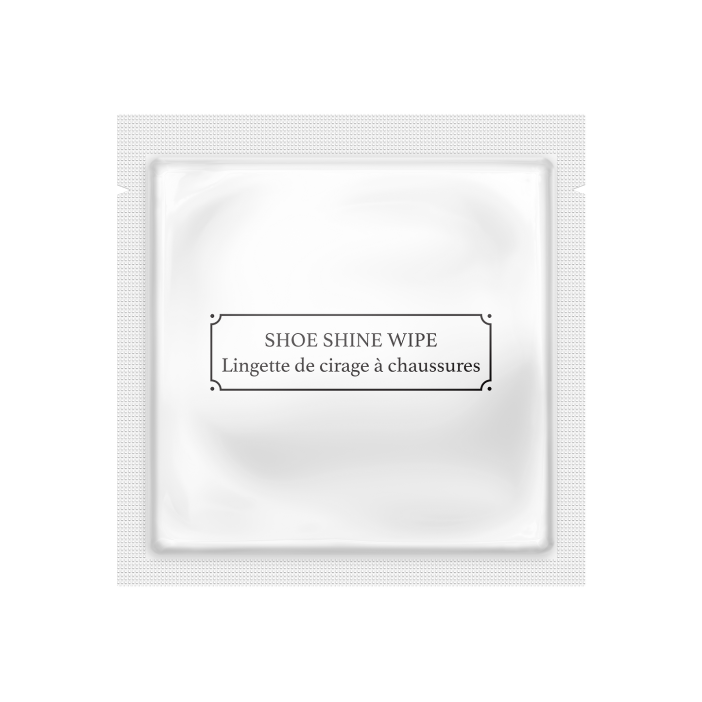 Glam Minimalist Style Hotel Shoe Shine Wipes