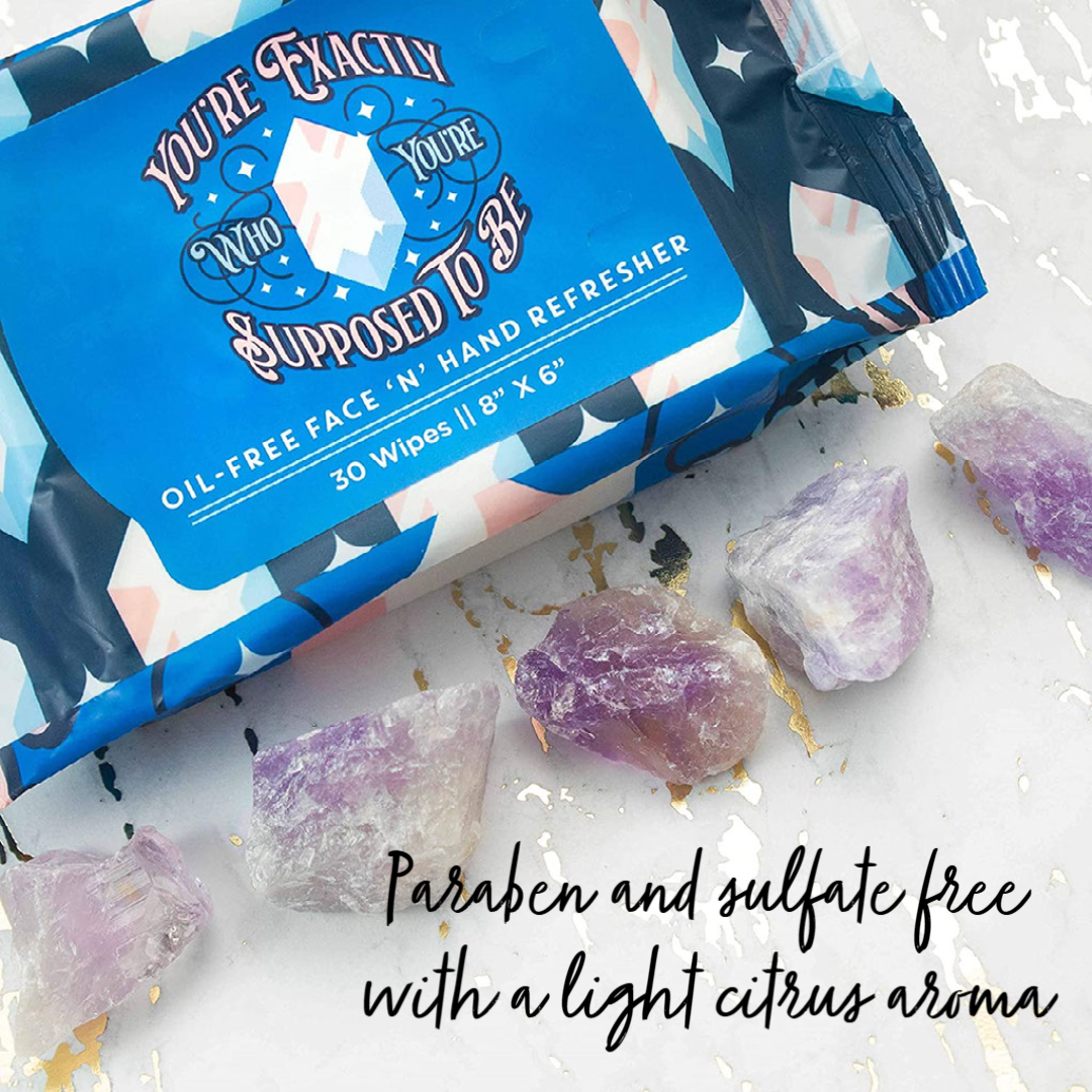 Natural Oil-Free Face 'N' Hand Refresher Wipe Pouch