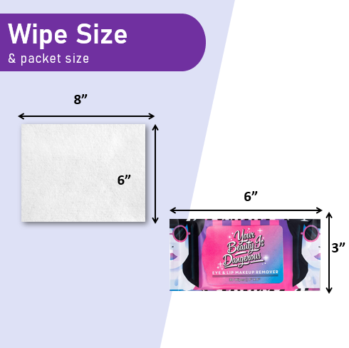 Natural Eyes 'n' Lips Waterproof Makeup Remover Wipes Pouch