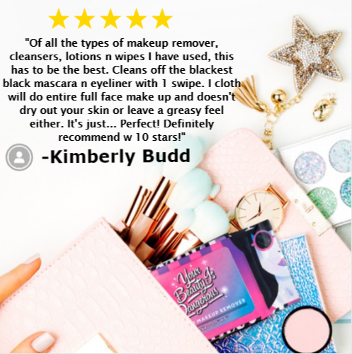 Natural Eyes 'n' Lips Waterproof Makeup Remover Wipes Pouch