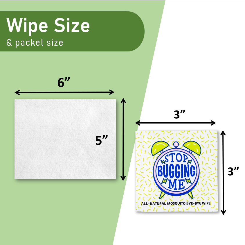 All Natural Mosquito Repellent Wipes