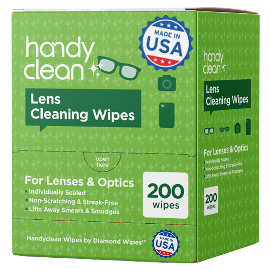 Lens Cleaning Wipes - 200 Wipes per Box