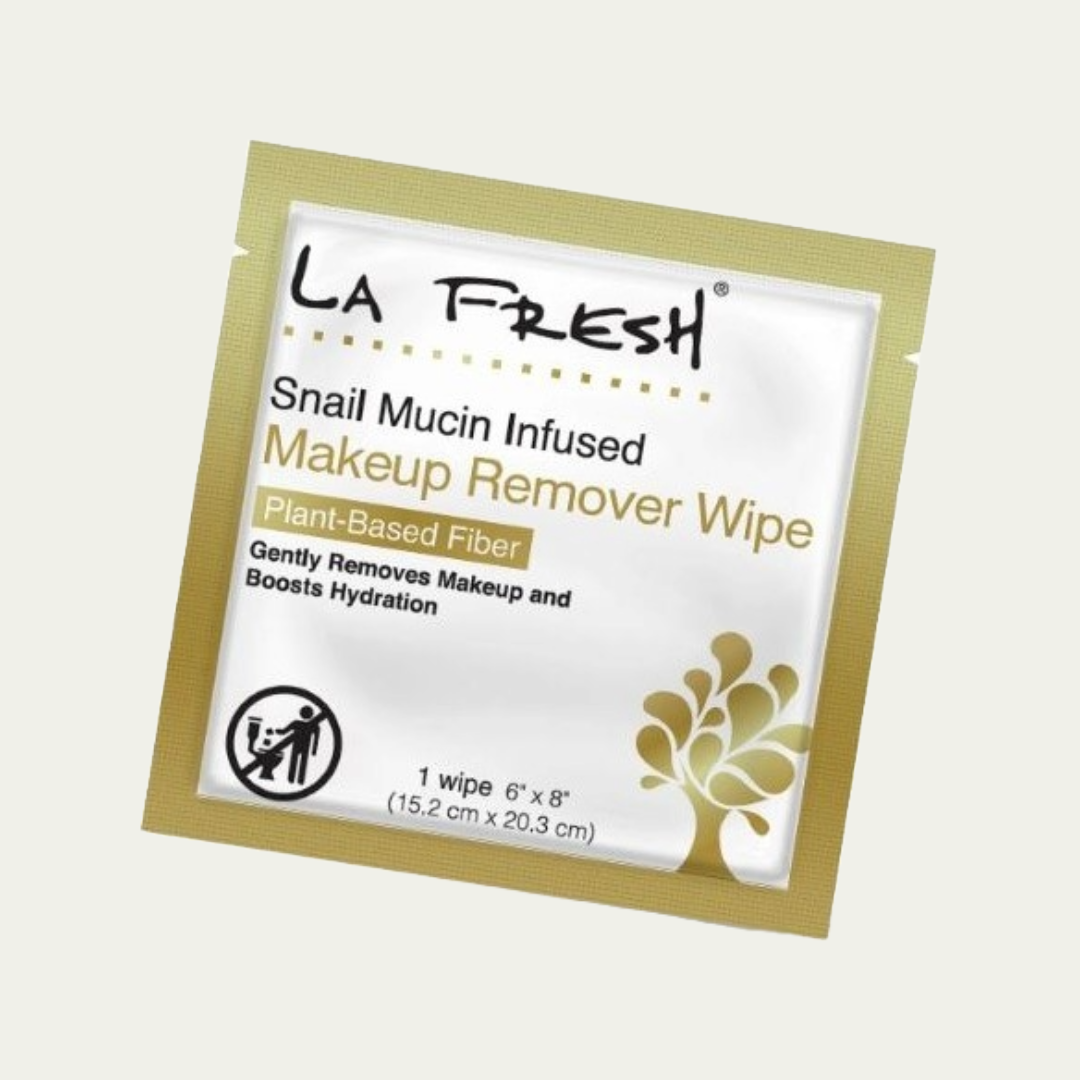 Snail Mucin Facial Cleansing and Makeup Remover Wipes