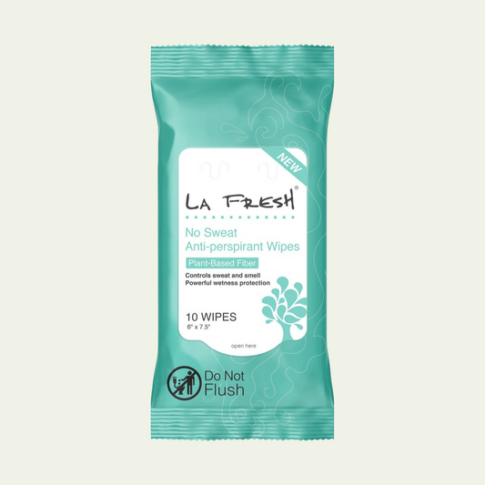 LA Fresh Antiperspirant Wipes 10-count Pouch - 3 PACK