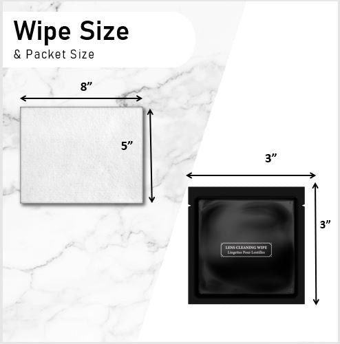 Glam Minimalist Style Hotel Lens Cleaning Wipes