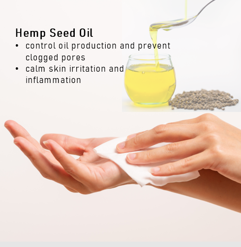 Hemp Seed Oil Body & Face Wipes