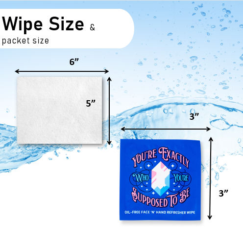 Oil Free Face and Hand Refresher Wipes